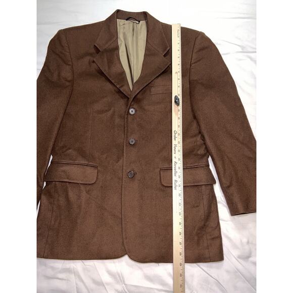 Fioravanti Couture Blazer Men’s Size 38S Brown 100% Cashmere 3 Button Office - Picture 4 of 16